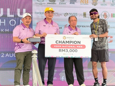 Haziq just 3 secs off Kenyan after 42km in Bintulu