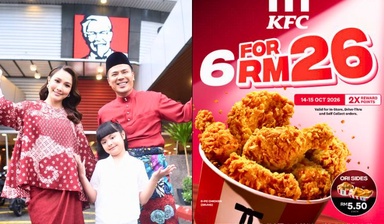 KFC Malaysia: 6 Pieces For RM26, Double Points For Members — Two Days Only