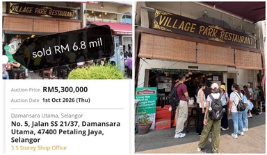 Going Once, Going Twice: Village Park Shoplot Reportedly Sold For RM6.8mil