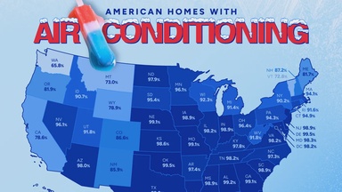 Mapped: America’s Most Air-Conditioned States