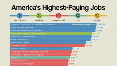 Ranked: America’s Top-Paying Jobs by Median Salary