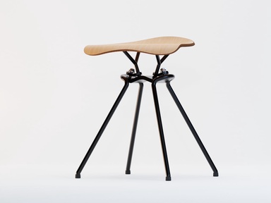 Most Active Stools Just Wobble, but This One Runs on Skateboard Trucks
