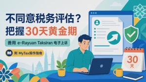 不同意税收局的税务评估？把握30天黄金期，善用电子上诉维权（附MyTax操作指南）