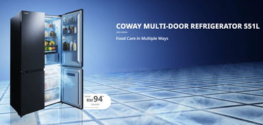 Coway两款新冰箱、按摩椅发布:主打保鲜技术和智能按摩、上门保养服务,价格从每月RM79起!