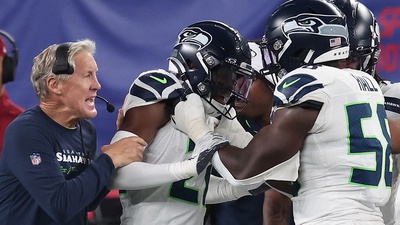 Devon Witherspoon returns interception 97 yards for TD as Seahawks blast  Giants, Daniel Jones