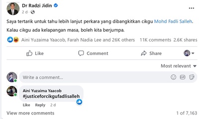 Image from: “I won’t allow myself to be dragged on your political stage. I won't attend it"- Cikgu Fadhli on KPM disciplinary case