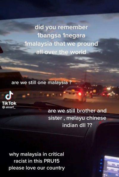 Image from: Rise of racism post #GE15: Netizens profess of missing Malaysian unity, especially during Najib Razak Time.