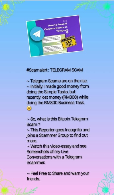 Telegram Scam Alert!