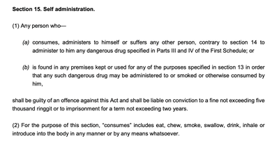 Image from: Can you be charged in Malaysia for smoking marijuana while overseas?