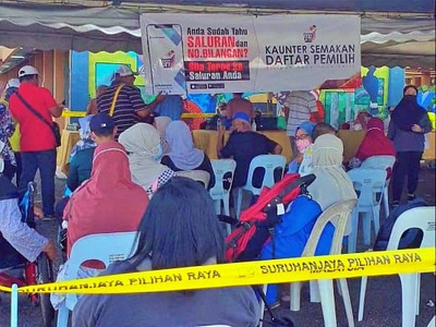 Image from: Come Rain Or Shine At Sungai Kantan, Kajang Polling Centre #GE15