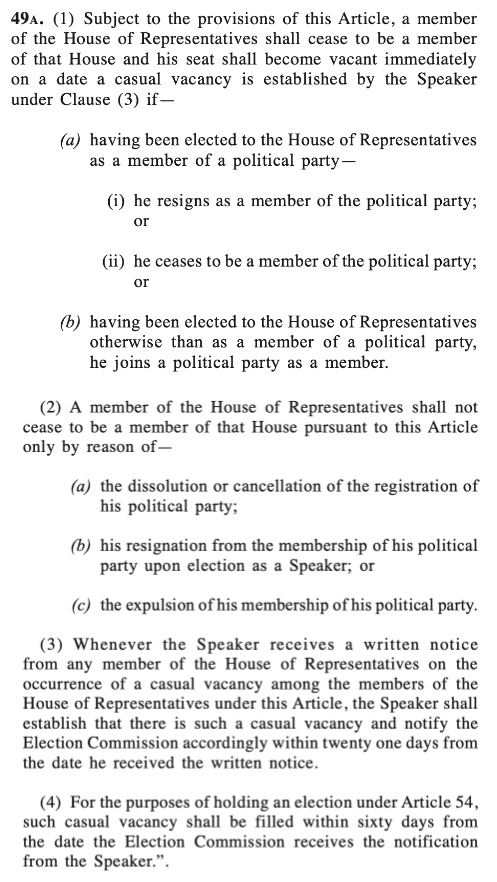 Image from: Anti-Hopping Law: Here’s why the 4 Sabah MPs who quit Bersatu won’t lose their Parliament seats