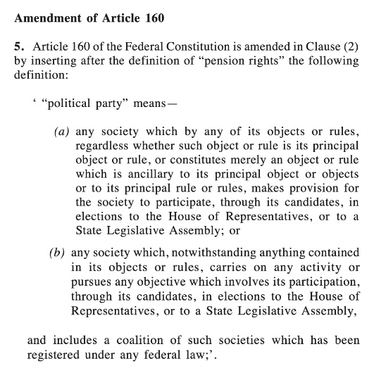 Image from: Anti-Hopping Law: Here’s why the 4 Sabah MPs who quit Bersatu won’t lose their Parliament seats