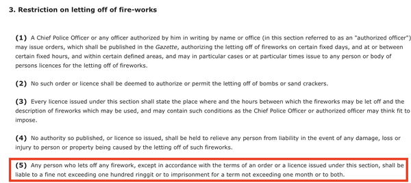 Image from: Malaysians face up to 1-month jail for lighting up fireworks other than “Pop-Pop” and “Happy Boom” this CNY