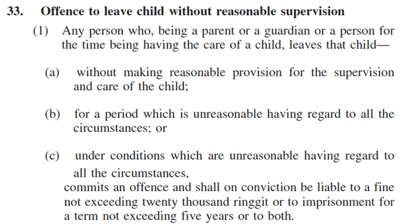 Image from: Child neglect: Parents of the 2 minors who crashed a car in Langkawi face up to 20-year jail, RM20k fine or both
