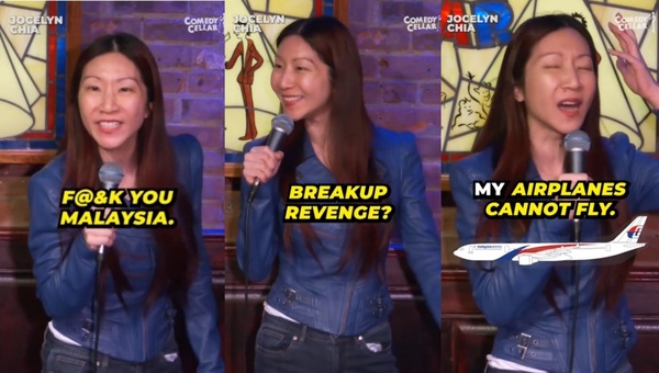 Image from: Opinion: What legal action can Malaysia take against comedian Jocelyn Chia for her infamous standup video?