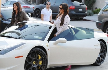 Image from: Jho Low is generous with money he robbed from us giving Kardashian his Vegas winnings and a Ferrari as a wedding gift