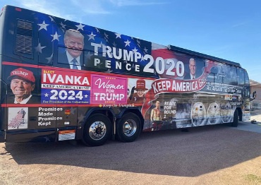 Image from: PH Double Decker Campaign Bus, a Reminiscent of American Presidential Elections to Make Anwar Great Again (MAGA)