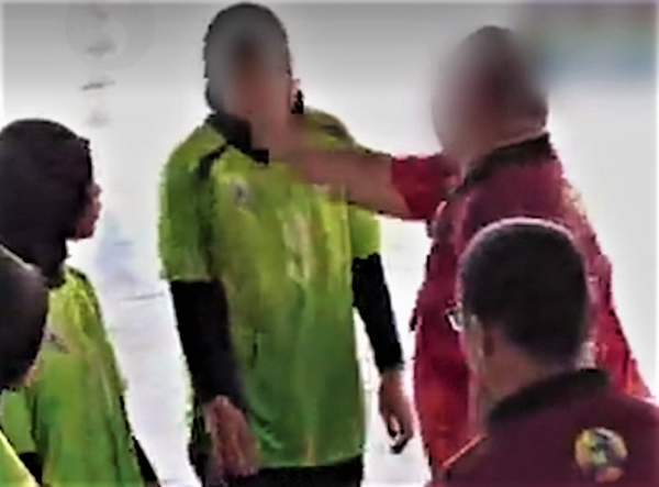 Image from: Minister to slap an abusive coach who slapped his poor volleyball players when they did not 'slap' volleyball properly