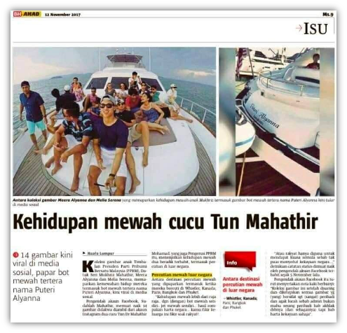 Image from: Anwar is ready to expose the truth regarding the impossible wealth of the Mahathir clan