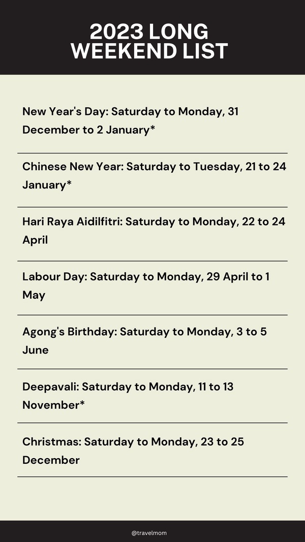 Image from: 2023 Public Holidays in Malaysia: Guide to Plan Ahead