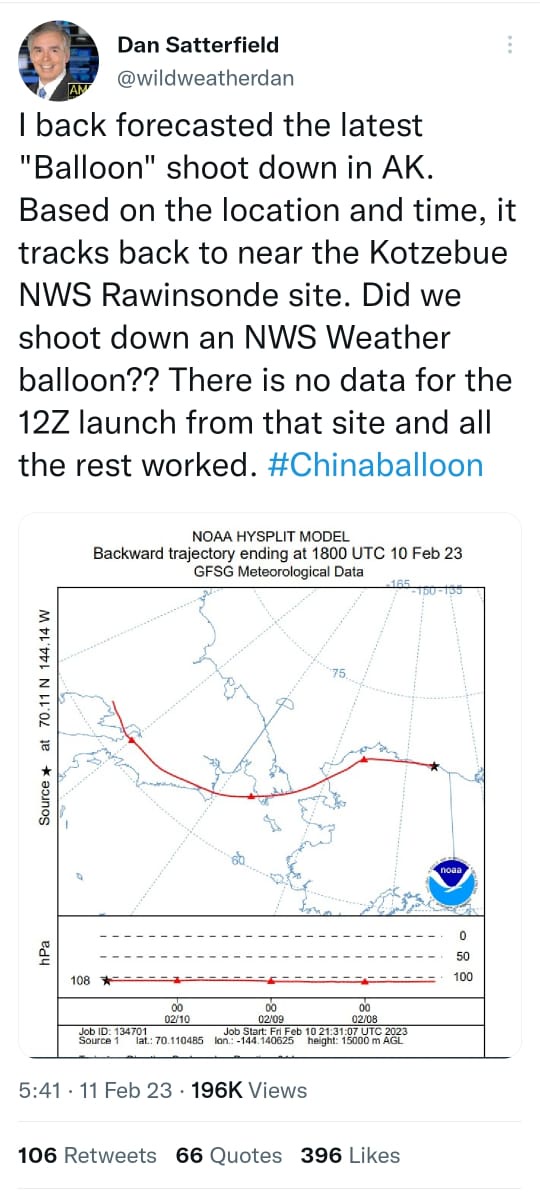 Image from: Spy Balloon Saga - Developing Situation in North America