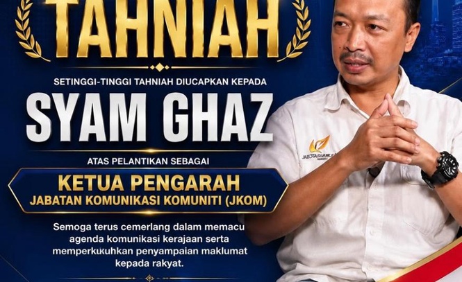 Image from: Aktivis politik Syam Ghaz dilantik sebagai Ketua Pengarah J-KOM baharu