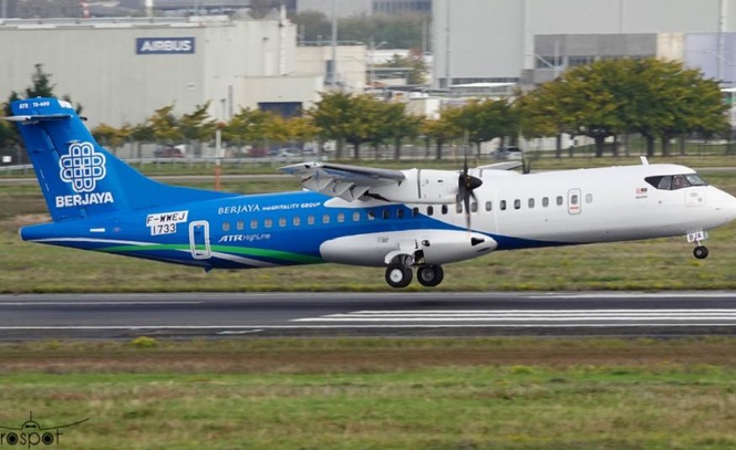 Image from: Berjaya Air lakar sejarah terima pesawat ATR 72-600 pertama dunia dilengkapi semua kelas perniagaan