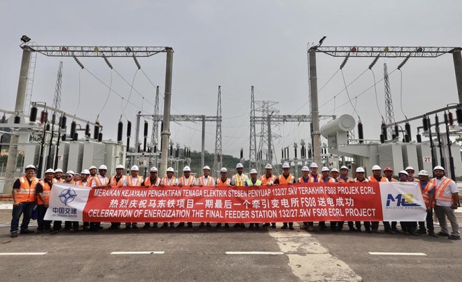 Image from: ECRL memasuki fasa ujian integrasi sistem selepas kesemua 10 Stesen Penyuap 132kV diaktifkan