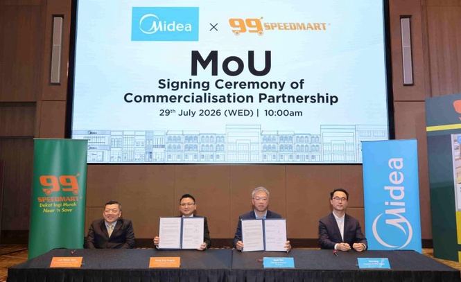 Image from: Barangan elektrik Midea kini boleh didapati di lebih 3,100 cawangan 99 Speed Mart