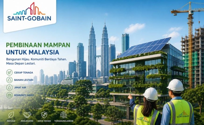 Image from: Kajian Saint-Gobain dapati hanya 55% pemain industri di Malaysia bersedia ke arah pembinaan mesra alam