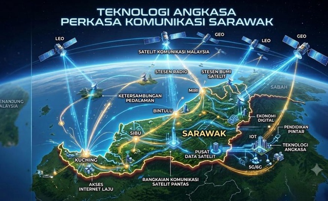 Image from: Sarawak sasar teroka komunikasi berasaskan angkasa menjelang 2030