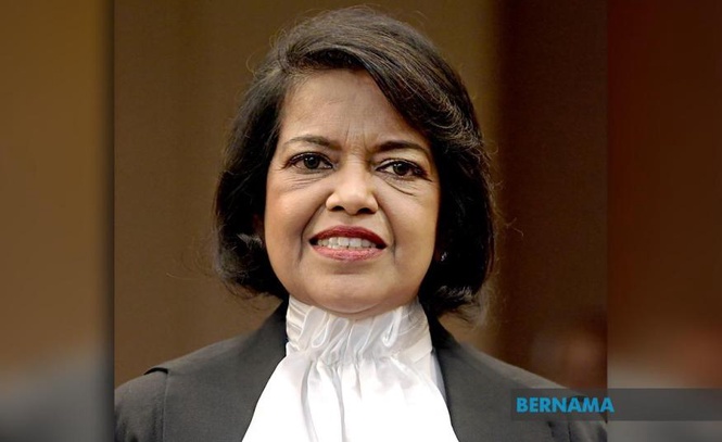 Image from: Bekas Hakim Mahkamah Persekutuan Tan Sri Nallini Pathmanathan dilantik sebagai Pengerusi Majlis Media Malaysia