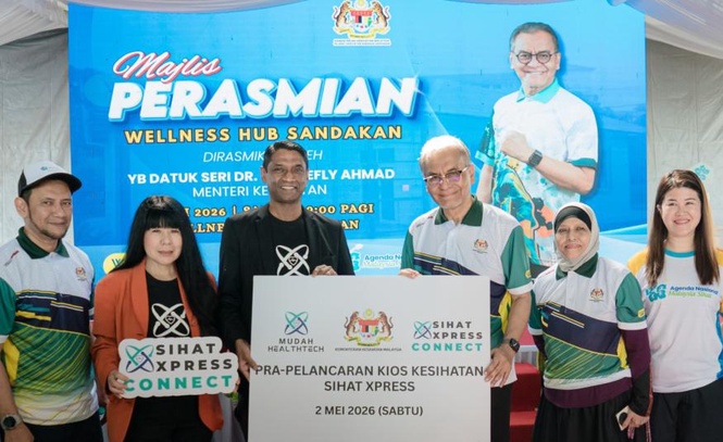 Image from: Mudah Healthtech perkenal Kiosk Sihat Xpress di Sandakan, sasar 1 juta penduduk luar bandar lakukan pengesanan awal penyakit