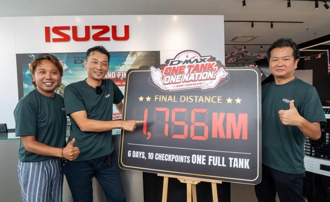 Image from: Isuzu D-MAX jelajah 1,756km merentasi Semenanjung dengan hanya satu tangki diesel