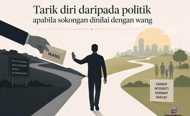 Image from: Tarik diri daripada politik apabila sokongan dinilai dengan wang