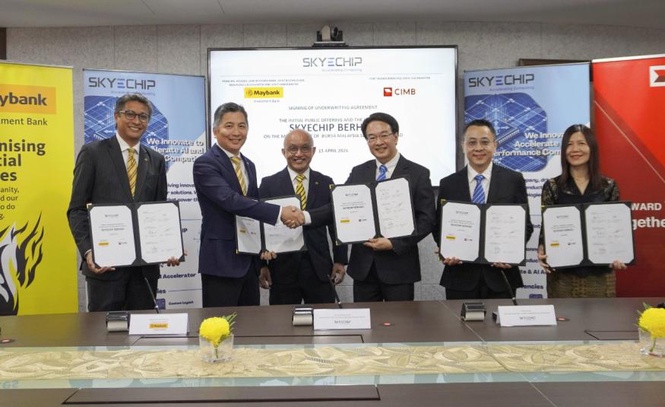 Image from: SkyeChip meterai perjanjian taja jamin bersama Maybank IB, CIMB IB menjelang penyenaraian di Pasaran Utama
