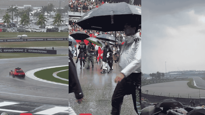 【雪邦-巴林F1】大雨搅局 巴林F1被迫延迟开跑