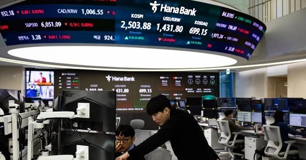 亚股全日大幅下挫 韩股暴跌近8%
