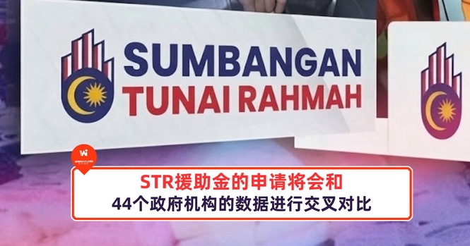 Image from: STR援助金的申请将会和44个政府机构的数据交叉对比!