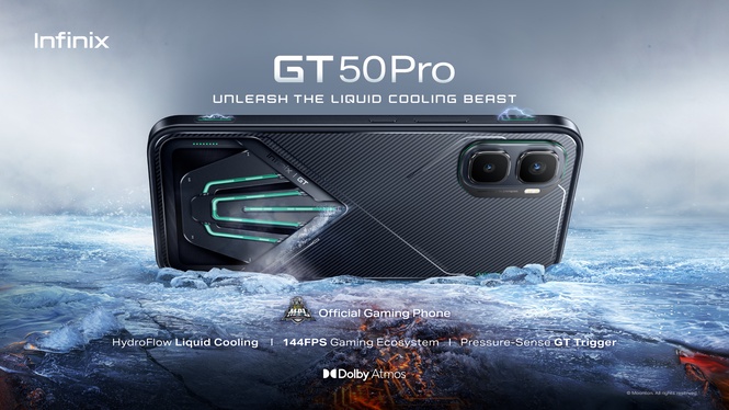 Infinix GT 50 Pro bakal dilancar 5 Mei ini dengan sistem penyejukan HydroFlow baharu