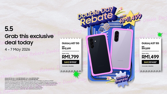 Galaxy A57 5G & A37 5G kini lebih murah, Samsung tawar penjimatan sehingga RM900