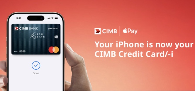 Kad kredit CIMB kini sokong Apple Pay, ada cashback sehingga RM118