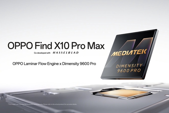 Oppo Find X10 Pro Max jadi antara telefon pertama guna cip Dimensity 9600 Pro 2nm
