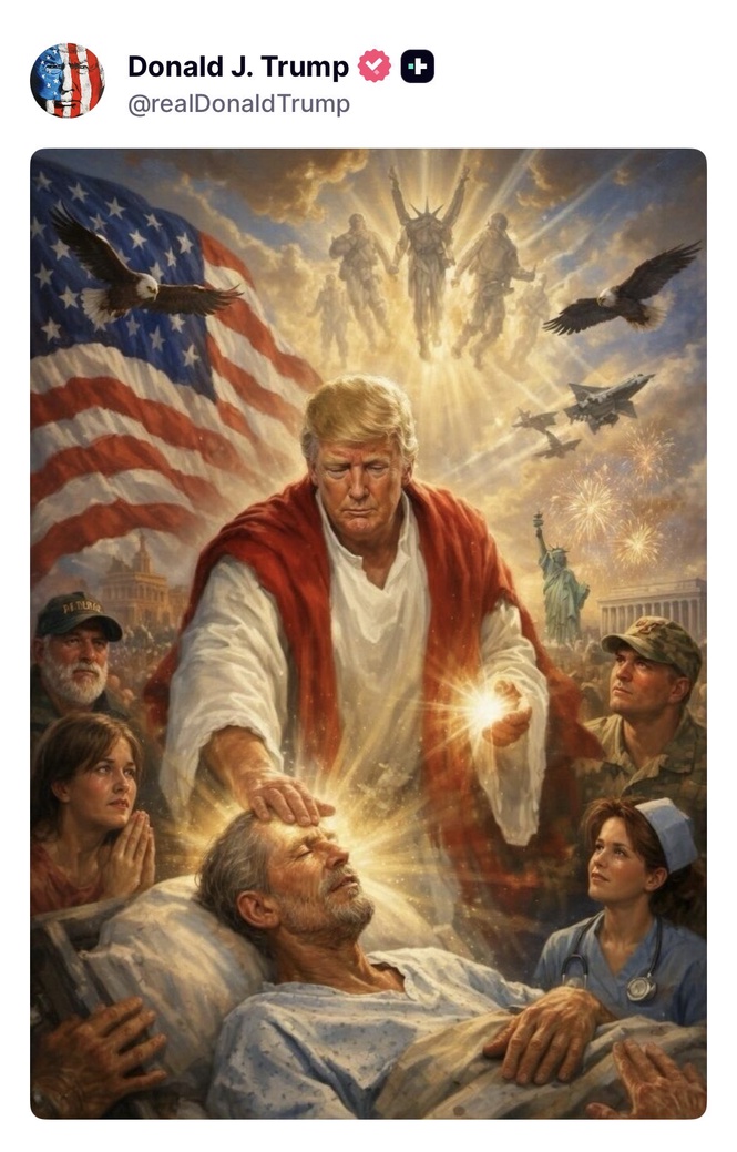 Image from: Gambarkan Diri Sebagai Nabi Isa? Trump Padam Imej AI Selepas Dikecam