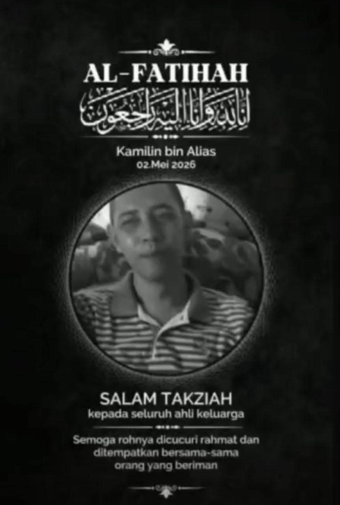 Image from: Suami ‘Menyusul’ Selepas Beberapa Jam Isteri, Anak Dikebumikan