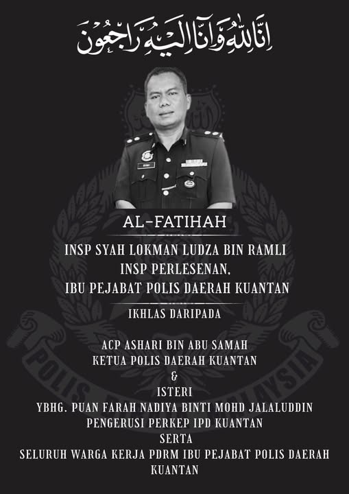 Image from: Hasrat Sambut Aidiladha Tak Kesampaian, Pegawai Polis & Isteri Maut Kemalangan Di Jalan Kuantan-Segamat