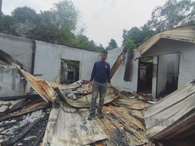 Image from: Anggota Bomba Ralat Tak Dapat Selamatkan Rumah Sendiri, Reda Tinggal Sehelai Sepinggang