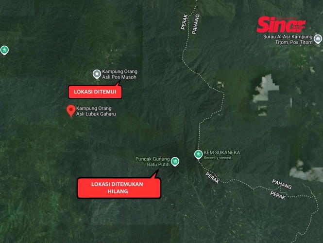 Image from: Bomba Sahkan Jaslinda Ditemui Pada Jam 3 Petang, Kini Berada Di Rumah Tok Batin Kampung Lubuk Gaharu