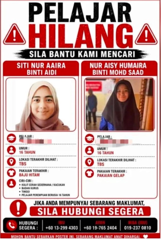 pelajar hilang