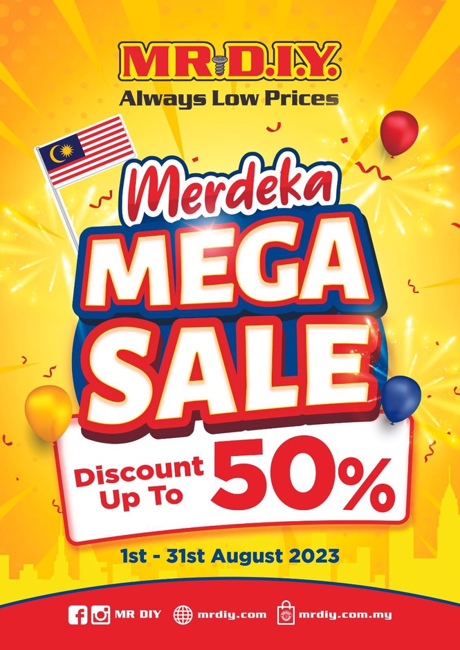 Image from: Semuanya mengenai basikal di MR D.I.Y. Merdeka ini dengan diskaun sehingga 50 peratus